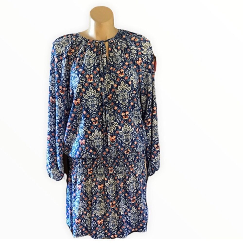 Nicole Miller NWT Size 14 Dress Blue, White, Pink